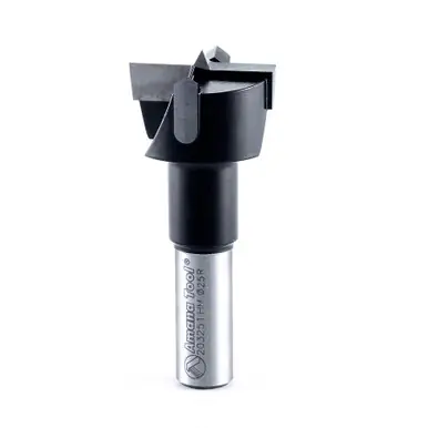 Amana 203251 Carbide Tipped Hinge Boring Bit R/H 25mm D x 57mm Long x 10mm Shank