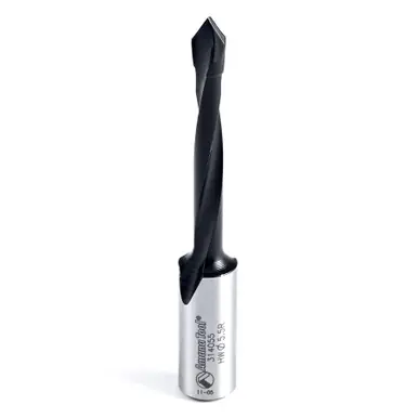 Amana 314055 Carbide Tipped Through-Hole Boring Bit R/H 5.5mm D x 70mm Long x 10mm Shank