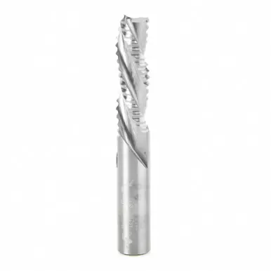 Amana 46224 Roughing Spiral 3 Flute Chipbreaker 1/2 D x 1-5/8 CH x 1/2 Shank x 3-1/2" Down-Cut