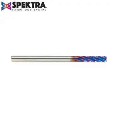 Amana 46260-K Spektra Carbon Fiber Cutting Down-Cut 1/8 D x 1/2 CH x 1/8 Shank x 2" Router Bit
