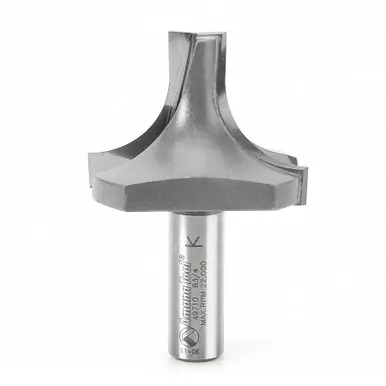 Amana 49710 Carbide Tipped Plunging Round Over 3/4 R x 2" D x 1-13/32 CH x 1/2 Shank Router Bit