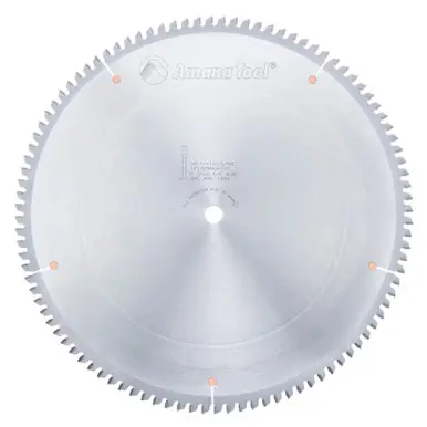 Amana 514101-5/8HD Carbide Tipped Aluminum and Non-Ferrous Metals 12" D x 96T TCG, -6 Deg, 5/8 Bore,