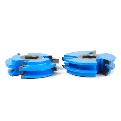 Amana SC441 2-PC Carbide Tipped 3-Wing Eased Edge Stile & Rail 3 D x 3/4 CH x 1/4 R x 1/2 & 3/4 Bore