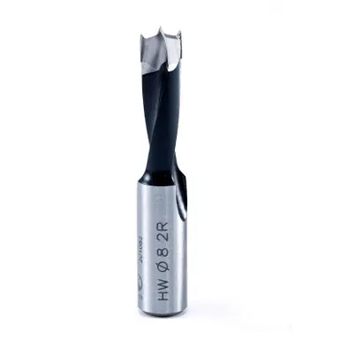 Amana 201082 Carbide Tipped Brad Point Boring Bit R/H 8.2mm D x 57mm Long x 10mm Shank
