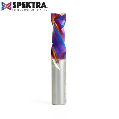 Amana 46188-K CNC Spektra Compression Spiral 1/2 D x 1-1/4 CH x 1/2 Shank x 3" 2 Flute Router Bit