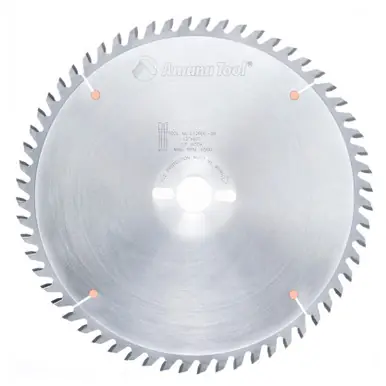 Amana 612600-30 Carbide Tipped Cut-Off and Crosscut 12" D x 60T ATB, 10 Deg, 30MM Bore, Circular Saw