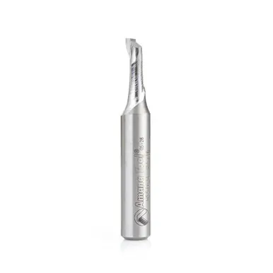 Amana HSS1624 HSS Spiral Aluminum Cutting Single Flute Up-Cut 5/16 D x 3/4 CH x 1/2 Shank 3-1/4"