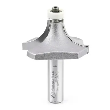 Amana 57141 Carbide Tipped Corner Rounding w/ Ultra-Glide BB Guide Solid Surface 2 D x 1" CH x 3/4 R