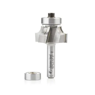 Amana 49546 Carbide Tipped 4 Flute Corner Rounding/Beading 3/16 R x 1 D x 1/2 CH x 1/4" Shank w/