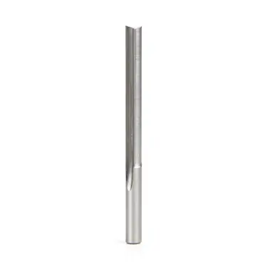 Amana HSS1605 Plastic Cutting, Double Straight O-Flute 1/4 D x 2 CH x 1/4 Shank x 3-1/4" High Speed