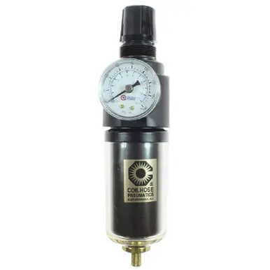 Coilhose 26FC3-DGSX 3/8" Integral Filter/Regulator, AutoDrain, Gauge