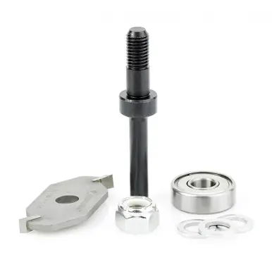 Amana 53308-1 Slotting Cutter Assembly 2 Wing x 1-7/8 D x 3/16 CH x 1/2" Shank Router Bit