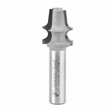 Amana 54208 Carbide Tipped Edge Beading 5/32 R x 7/8 D x 1-1/32 CH x 1/2" Shank Router Bit