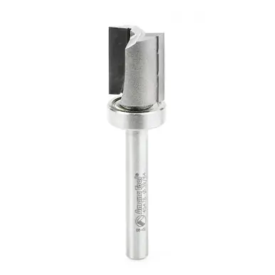 Amana 45478 Carbide Tipped Flush Trim Plunge Template .615 D x 3/4 CH x 1/4" Shank w/ Upper Ball