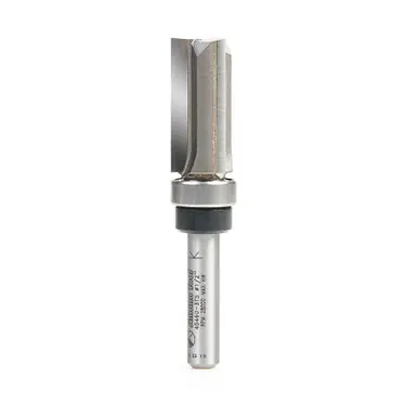Amana 45460-3TS Carbide Tipped Flush Trim Plunge Template 1/2 D x 1 CH x 1/4" Shank w Upper Ball