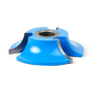 Amana 959 Carbide Tipped 3-Wing Corner Round 3/4 R x 3-5/8 D x 1 CH x 1/2 & 3/4 Bore Shaper Cutter
