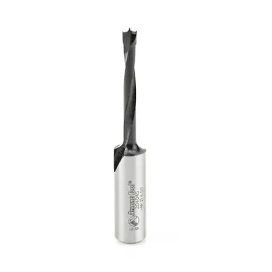 Amana 204045 Carbide Tipped Brad Point Boring Bit R/H 4.5mm D x 70mm Long x 10mm Shank