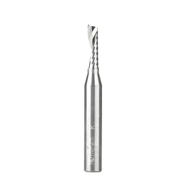 Amana 51447 Spiral O-Single Flute, Plastic Cutting 5/32 D x 9/16 CH x 1/4 Shank x 2" Up-Cut CNC
