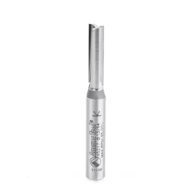 Amana 45217 Carbide Tipped Straight Plunge High Production 13/64 D x 3/4 CH x 1/4 Shank x 2" Router