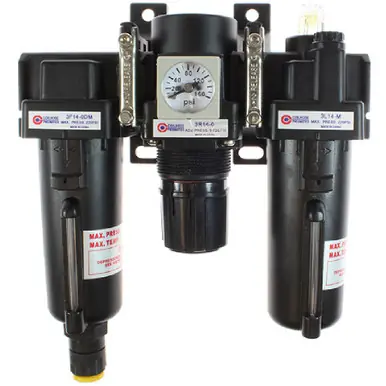 Coilhose 29-2T14-00DM Filter+Regulator+Lubricator, Mini, 1/4", Auto