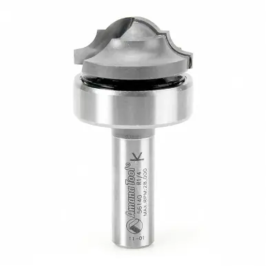 Amana 56140 Carbide Tipped Classical Plunge w/ Upper BB Style A 5/32 R x 1-3/8 D x 9/16 CH x 1/2"