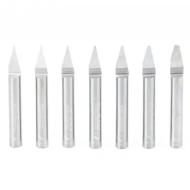 Amana 45779 7-Piece 30 Deg Engraving 1/4" Shank x 2" Router Bit Set