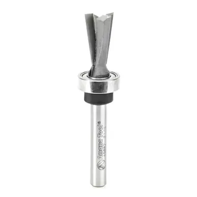 Amana 45882 Carbide Tipped Keller Dovetail 7 Deg x 7/16 D x 3/4 CH x 1/4" Shank w/ Upper Ball