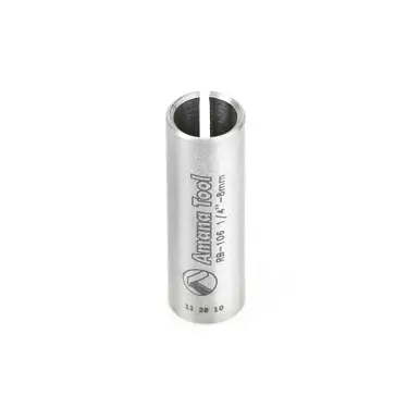Amana RB-106 High Precision Steel Router Collet Reducer 8mm Overall D x 1/4 Inner D x 1"