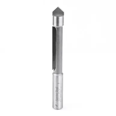 Amana 45511 Carbide Tipped Panel Pilot 1/2 D x 2" CH x 1/2 Shank Single Flute Router Bit