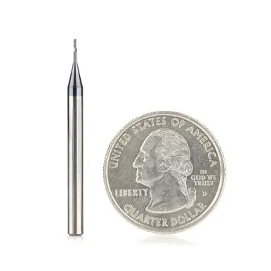 Amana 51753 Mini Spiral for Steel, Stainless Steel & Composites, AlTiN Coated 0.0125 Radius x 0.025