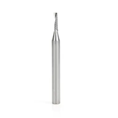 Amana 57316 Metric CNC Spiral O-Single Flute, Plastic Cutting 3 D x 12 CH x 6 Shank x 64mm Long