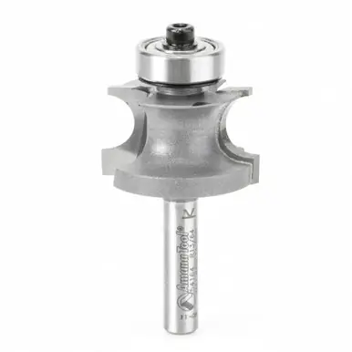 Amana 54164 Carbide Tipped Corner Round 3/16 R x 1-1/8 D x 11/16 CH x 1/4" Shank Router Bit
