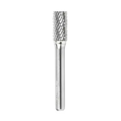 Amana BURS-102 Cylindrical Shape Head 3/8 D x 3/4 CH x 1/4 Shank x 2-1/2" Double Cut SA Burr Bit