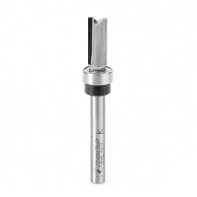Amana 45495 Carbide Tipped Flush Trim Plunge Template 5/16 D x 3/4 CH x 1/4" Shank w/ Oversized