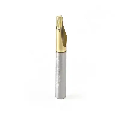 Amana 51452 Soft Aluminum Cutting 1/4 D x 1/4 CH x 1/4 Shank x 2" x 1 Flute Up-Cut (Up Shear) Solid