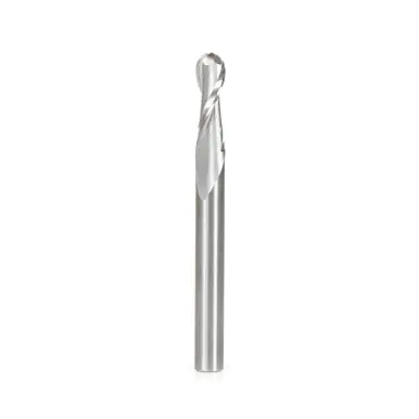 Amana 46456 Up-Cut Spiral Ball Nose 3 Radius x 6 Dia x 22 Cut Height x 6 Shank x 63mm Long x 2 Flute