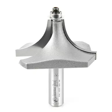 Amana 49622 Carbide Tipped Beading 1 R x 2-1/2 D x 1-1/4 CH x 1/2" Shank Router Bit