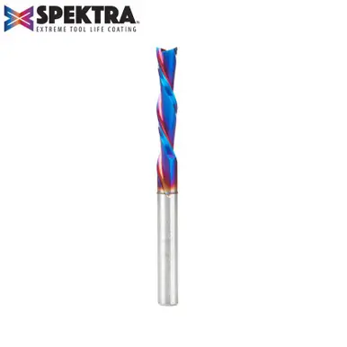 Amana 46421-K Spektra Spiral Plunge 1/4 Dia x 1-1/4 CH x 1/4 Shank 3" Down-Cut Router Bit