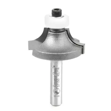 Amana 57150 Carbide Tipped Corner Rounding w/ Ultra-Glide BB Guide Solid Surface 1-1/8 D x 1/2 CH x