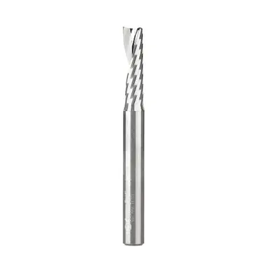 Amana 51444 Spiral O-Single Flute, Plastic Cutting 1/4 D x 7/8 CH x 1/4 Shank x 2-1/2" Up-Cut CNC