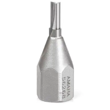 Amana 56268 Carbide Tipped Mortising Screw Cutter 1/8 + .015 Dia x 3/8" Cut Height x 1/4 - 28 Thread