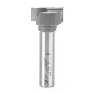 Amana 45564 Carbide Tipped Bottom Cleaning 1 D x 7/16 CH x 1/2" Shank Upshear Design Router Bit
