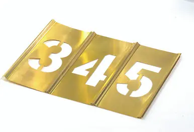 CH Hanson 10015 5" Numbers Stencil Set 15 pc