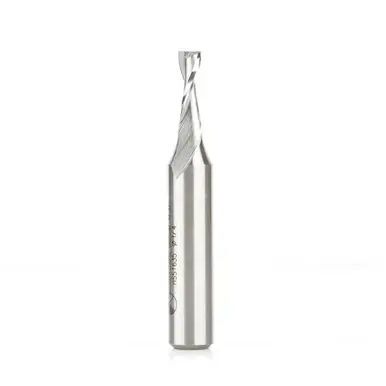 Amana HSS1635 HSS Spiral Aluminum Cutting Double Flute Up-Cut 1/4 D x 3/4 CH x 1/2 Shank 3-1/4"