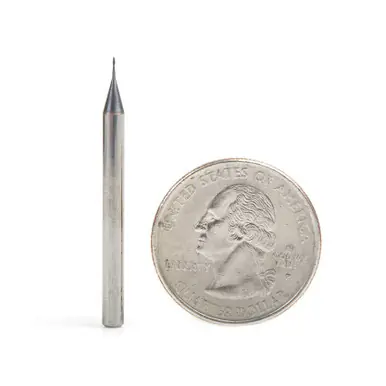 Amana 51740 Mini Spiral for Steel, Stainless Steel & Composites, AlTiN Coated 0.0075 Radius x 0.015