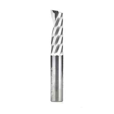 Amana 51489 Spiral O-Single Flute, Aluminum Cutting 1/2 D x 1-5/8 CH x 1/2 Shank x 3-1/2" Up-Cut