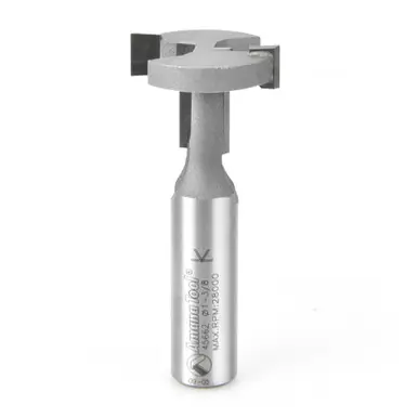 Amana 45662 T-Slot Square Edge 1-3/8 D x 7/8 CH x 1/2" Shank Router Bit