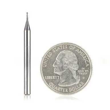 Amana 51742 Mini Spiral for Steel, Stainless Steel & Composites, AlTiN Coated 0.0125 Radius x 0.025