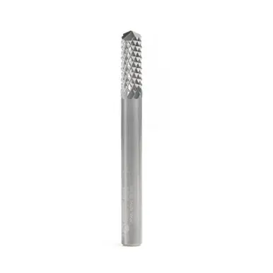Amana 48001 Medium Burr w/ 135° Drill Point, 1/4 Shank x 2-1/2", for Fiberglass & Composite