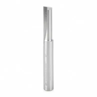 Amana 43716 Single Flute Straight Plunge High Production 1/4 D x 3/4 CH x 1/4 Shank x 2" Router Bit